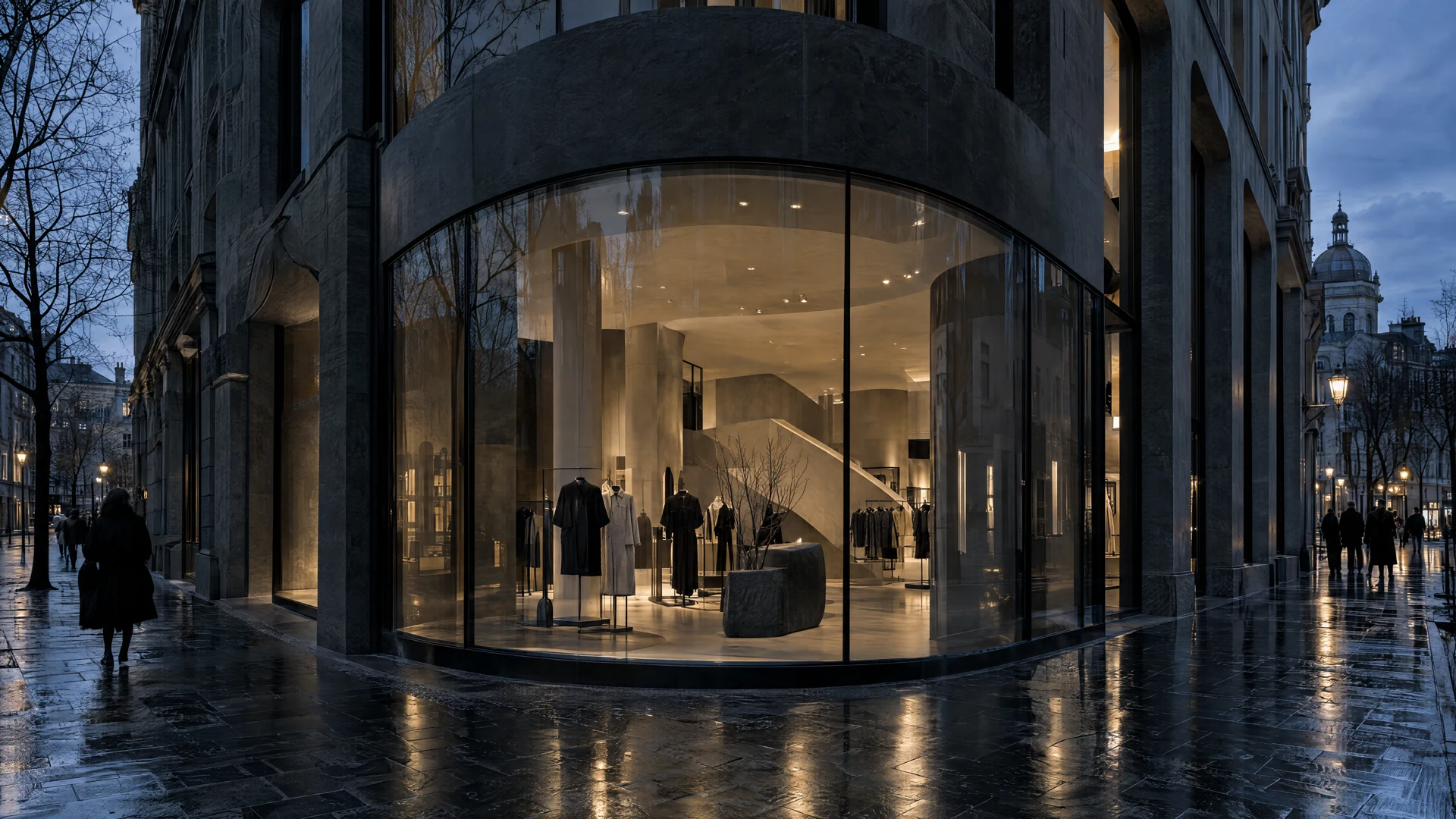 Architectural concept for a fashion flagship store